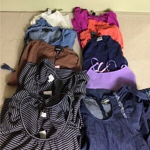 Women 10 Piece shirt Box EUC/NWT  Various Size Various Colors